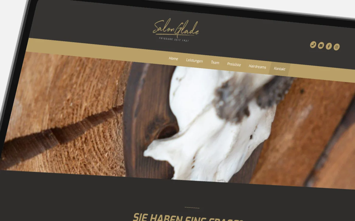 Salon Glade Website